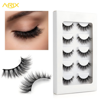 A-RIX Premium Cat Eye Faux Mink Lash Winged Fox Eye Lifting Effect Strip Eyelash Natural Tapered Individual Lashes Private Label