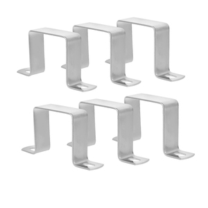 Tùy chỉnh quare Ống kẹp kẹp bột tráng đen ống dây đeo kim loại u kẹp khung để gắn - Product Image 5