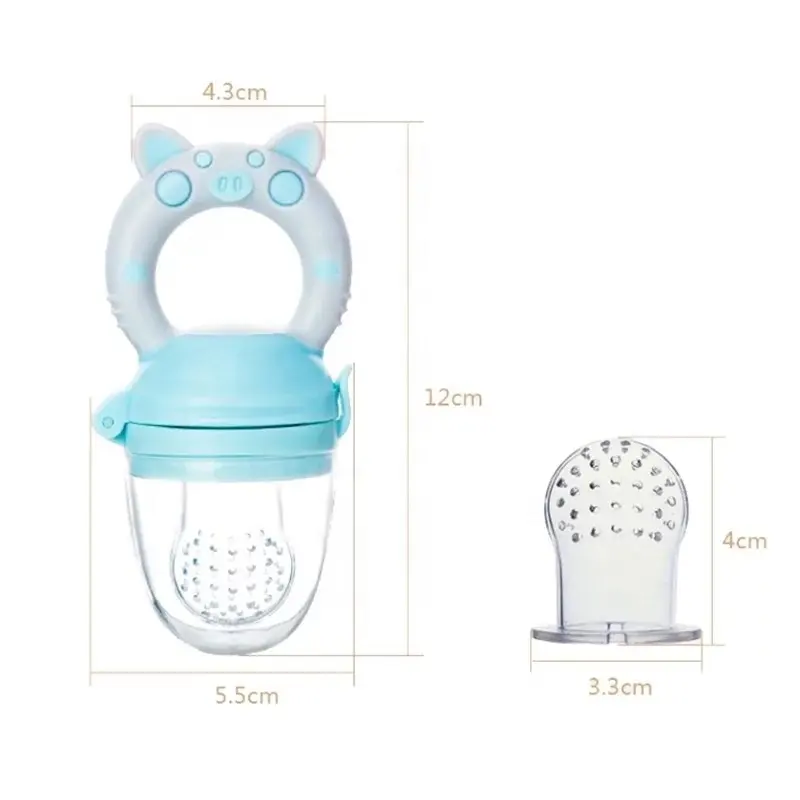 Safety Newborn Infant Baby Nipple Pacifier Baby Feeding Fruits Foods Teething Toys Feeder Nipple Pacifier