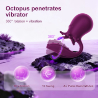 App-gesteuerter Sexschaukel-Vibrator mit Rotation, Rosen-Vibrator, Luftimpuls-Stimulator, Klitoris-Stimulator, Tentakel-Oktopus-Dildo-Vibrator für Frauen