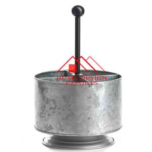 Utensilio de forma redonda de cocina, carrito de metal con diferentes compartimentos con mango de madera, diseño moderno y elegante, superventas - Product Image 4