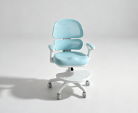 Chaise d'étude ergonomique contemporaine pour enfants, réglable en hauteur, pliable, extensible, avec roulettes silencieuses anti-rayures, vente en gros