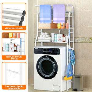 Étagère de rangement multi-niveaux en métal <span class=keywords><strong>pour</strong></span> salle de bain, rouleau de papier toilette et table de machine à laver, utilisation <span class=keywords><strong>pour</strong></span> les chaussures - Product Image 6