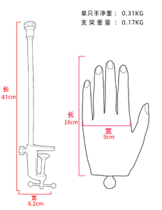 Mano de Silicona para Práctica de Uñas, Modelo Realista para Entrenamiento de Maquillaje y Arte de Uñas 2024 - Product Image 4