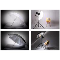 Parapluie de photographie en alliage d'aluminium de 33 pouces, kit d'éclairage avec boîte à lumière douce pour la prise de vue