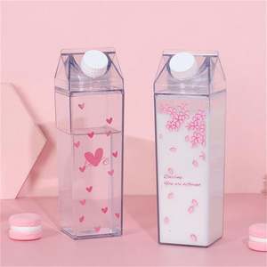 BPA Free Eco-Friendly 1L Leak-Proof Disposable Plastic <b>Milk</b> <b>Box</b> & Juice Bottle with Direct Drinking Straw for Party Use - Product Image 1