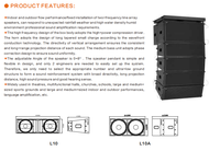 Caisson de basses professionnel 2x15 pouces L10A Line Array matériau en bois de haute qualité 1000W pour système de haut-parleurs audio passif PRO de scène