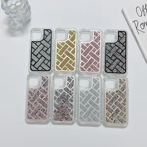 Dream Three-In-One Plaid Diamond Cell Phone Case for iPhone
