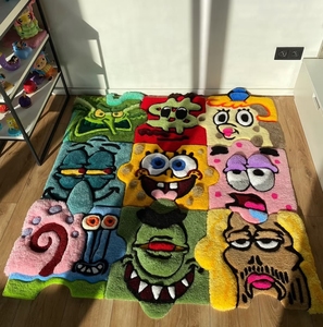 Tapisserie en herbe tridimensionnelle fabriquée en Chine, tapisserie artisanale <span class=keywords><strong>Simpson</strong></span>, tufting personnalisé, cadeau créatif pour la décoration de la garde-robe, du chevet - Product Image 6