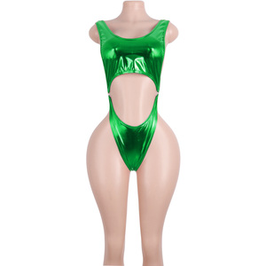 Ensemble en cuir verni brillant <span class=keywords><strong>pour</strong></span> femmes avec tenues sexy en spandex et costume de string <span class=keywords><strong>pour</strong></span> les spectacles de discothèque et de <span class=keywords><strong>festival</strong></span> - Product Image 6