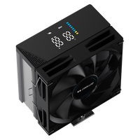 COOLLEO P50i DIG 5-Caloduc à affichage numérique intelligent, refroidisseur de CPU à air, refroidissement LGA 115X/1200/1700/1851 AMD AM4/5 TDP230W