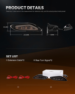 Luce Posteriore a LED con Lente Nera Fumé per Scooter <span class=keywords><strong>Vespa</strong></span> Sprint 150, Indicatore LED ECE per <span class=keywords><strong>Vespa</strong></span> Primavera 50 <span class=keywords><strong>125</strong></span> 150 2014-2025 - Product Image 2