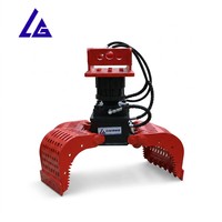 Mini grappin rotatif supérieur pour la manutention du bois en extérieur, avec fonction de tri et certification CE
