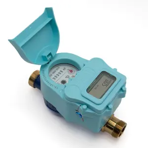 IC Card Prepaid Water Meter With Wireless Remote RF Card Smart Water Meter