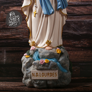 15 pouces Catholique <span class=keywords><strong>Notre</strong></span> <span class=keywords><strong>Dame</strong></span> <span class=keywords><strong>de</strong></span> <span class=keywords><strong>Lourdes</strong></span> Statue Résine Sculpture Décoration <span class=keywords><strong>Notre</strong></span> <span class=keywords><strong>Dame</strong></span> <span class=keywords><strong>de</strong></span> <span class=keywords><strong>Lourdes</strong></span> sur Pierre Figurine Cadeau Religieux - Product Image 5