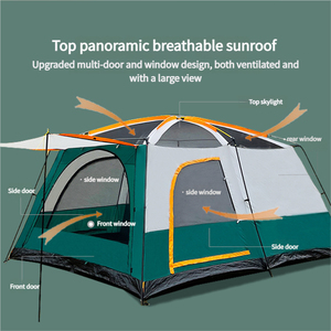 Tente de <span class=keywords><strong>Camping</strong></span> familiale Offre Spéciale Double couches 4 saisons tente de fête étanche grand espace Carpas pour <span class=keywords><strong>Camping</strong></span> en plein air 8-12 personnes - Product Image 4