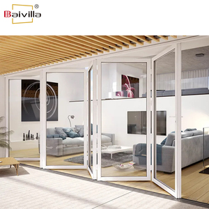 <span class=keywords><strong>Prix</strong></span> de gros personnalisé extérieur UPVC plastique accordéon portes pliantes cloison verre <span class=keywords><strong>PVC</strong></span> <span class=keywords><strong>porte</strong></span> coulissante pliante - Product Image 4