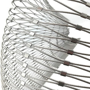 Sıcak satış yüksek kaliteli kuş kafesi papağan paslanmaz çelik tel halat mesh <span class=keywords><strong>net</strong></span> aviary mesh - Product Image 4