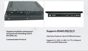 Mini PC Industrial Fanless com <span class=keywords><strong>Linux</strong></span>, Processador I7 5500U, Interface USB Serial DVI, Novo Monitor Touchscreen para Negócios, 3 Anos de Garantia - Product Image 6