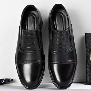 Comfortable Anti-slip Faux Suede Patchwork <b>Height</b> <b>Increasing</b> Oxford <b>Shoes</b> Formal Round-toe Low-top Men Autumn Wedding Business - Product Image 2
