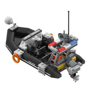 Ensemble de blocs de construction en gros : Bateaux de <span class=keywords><strong>patrouille</strong></span> urbaine, navires de la Garde côtière, bateaux de sauvetage, véhicules et briques d'assemblage - Product Image 4