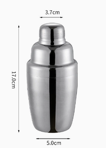 Shaker à trois sections en acier inoxydable, accessoires de bar, réutilisable et lavable - Product Image 6