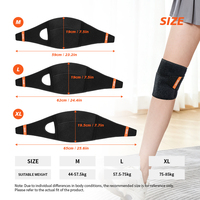 Genouillère de soutien en néoprène avec stabilisateur à ressort double face, coussinet de protection résistant au vent, utilisation sportive universelle