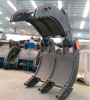 Mechanical Wood Grapple for Excavator Forestry Machinery Log Handling Clamp
