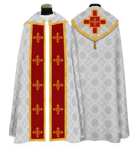 Hombres Mujeres Medieval Retro Sacerdote Monje Vestido largo Cosplay Disfraz Cruz Estampado Musulmán Misionero Capa Fiesta de Halloween Bata - Product Image 2