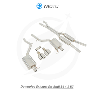 Système d'échappement Catback Valvetronic en acier inoxydable haute performance YT pour <span class=keywords><strong>Audi</strong></span> <span class=keywords><strong>S4</strong></span> 4.2 <span class=keywords><strong>B7</strong></span> - Product Image 4