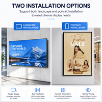 Pantalla Publicitaria Pequeña de Gran Venta con CMS Gratuito, Reproductor de Video Inteligente Android para Montaje en Pared, Señalización Digital
