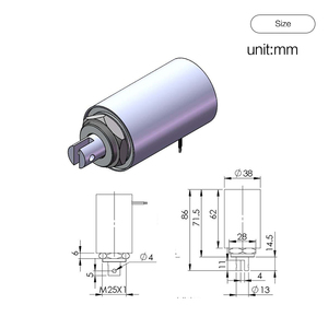 25mm dài đột quỵ solenoid 9V 12V 24V DC 45N lực lượng mạnh mẽ tuyến tính đẩy kéo ống solenoid - Product Image 5
