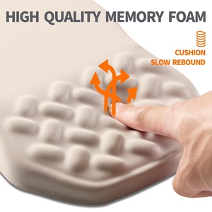Alfombrilla de ratón ergonómica de espuma viscoelástica para juegos, Base de PU antideslizante, cómoda alfombrilla de escritorio para oficina en casa, reposamuñecas, alfombrilla para teclado, PC de dibujos animados - Product Image 2