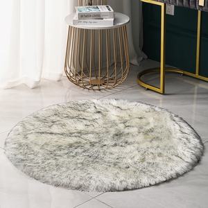 Super confortable doux au toucher Art maison décorative moelleux salon tapis Shaggy fausse fourrure de lapin tapis de sol - Product Image 2