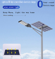 Lampadaire Solaire Extérieur 60W 90W 120W 180W Étanche