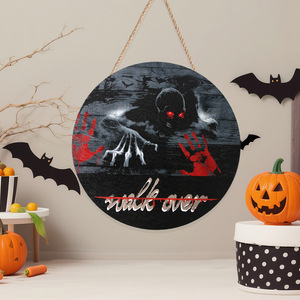 Panel Decorativo de Madera Personalizado para Halloween con Diseño de Araña y Fantasma, Ideal para Decoración de Patio, Hogar, Fiestas y Festividades - Product Image 3