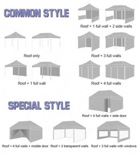 Carpa de Jardín Personalizada de Aluminio y Vidrio, 10X10, Carpa de Exhibición Desplegable, Gazebo Transparente Tipo Domo - Product Image 4