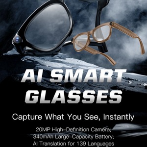 HeyCyan Smart Glasses M10 20MP HD Image Stabilization AI Assistant Bluetooth Connection Black Khaki White - Product Image 5