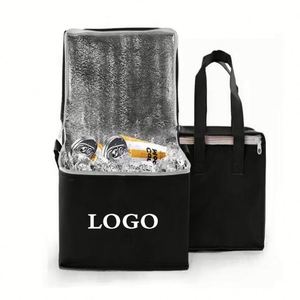 Reusable Grocery Picnic Beer Insulated Cooler Bag With Handle Custom Logo Eco-Friendly Food Delivery Lunch Thermal Bags - Product Image 3