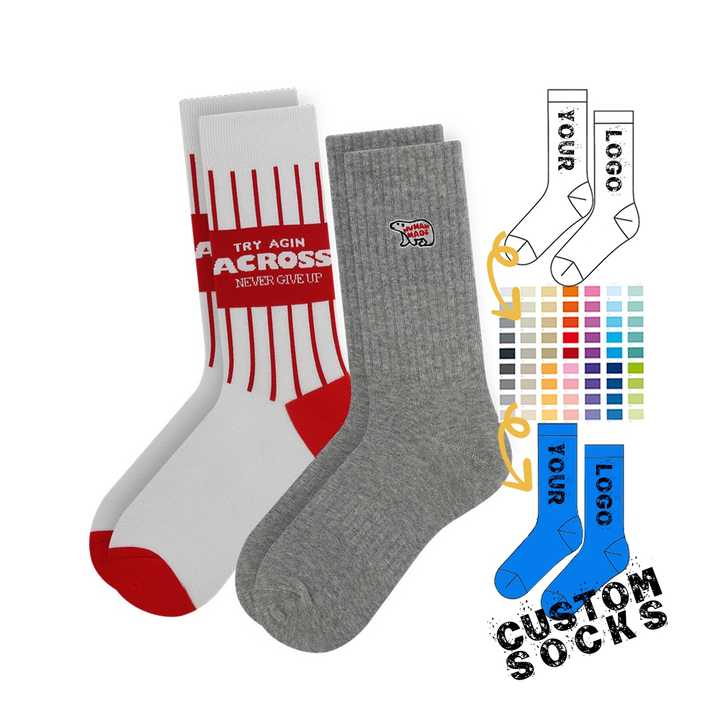 High Quality Cotton Casual Sock Design Own Logo Crew Sock Men Custom ...