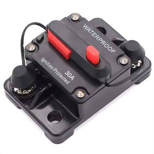 Interruptor de Circuito de 30A 40A 50A 60A 70A 80A 100A 120A 150A 200A 250A 300A AMP, Fusible Reajustable, 12-48V DC, para Auto, Barco, Impermeable - Product Image 1