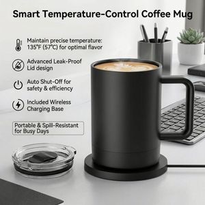 Coffret Cadeau d'Entreprise 2-en-1 : Mug Isotherme Intelligent à Température LED et <span class=keywords><strong>Thermos</strong></span> Unique pour Employés (Pack de Bienvenue) - Product Image 5