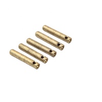 Accessoires de broches creuses en cuivre fournis par le fabricant pour la conversion de prises UK/EU, broches de prise de courant à filetage interne, commerce extérieur