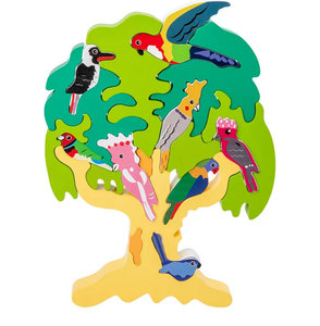 2025 Mới Đến Đồ Chơi Bằng Gỗ Chim Cây <span class=keywords><strong>3D</strong></span> Cân Bằng Trò Chơi Ghép Hình Câu Đố Đồ Chơi Đầu Giáo Dục DIY Xây Dựng Khối Nghệ Thuật Thủ Công Đồ Chơi - Product Image 1