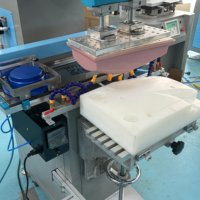 Nouvelle machine d'impression de tampon semi-automatique non standard personnalisée imprimante à tampon 1 couleur pour papier pour utilisation de tasse d'encre