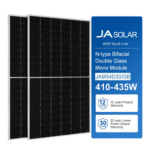 N-Type Bifacial <span class=keywords><strong>JA</strong></span> <span class=keywords><strong>410W</strong></span> 415W 420W 425W 430W 435W Paneles solares Monocristalino Panel solar de 108 celdas - Product Image 1