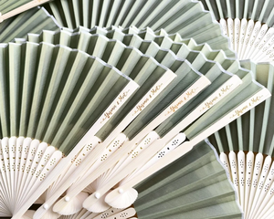 2025 recién llegado prestigiosos ventiladores de mano de cartón de bambú personalizados característica ecológica - Product Image 6