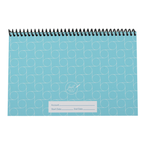 The Superior Register Account Tracker <b>Notebook</b> W-Blue Model <b>Spiral</b> <b>Bound</b> Blue Printed Cover - Product Image 5