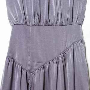 PB&ZA Dames Zomerjurk 2026 Nieuwe Chique Mode <span class=keywords><strong>Midi</strong></span> Jurk Elegant Dagelijks Mouwloos Zijde Satijn Geplooide Vrouwelijke Jurken Robe Mujer - Product Image 6