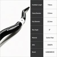 Guidon de trottinette électrique Carbonrevo en alliage d'aluminium, installation facile, qualité supérieure pour la conduite tout-terrain